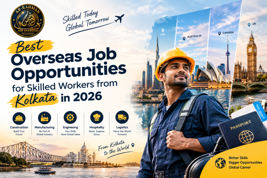 Best Overseas Job Opportunities for Skilled Workers from Kolkata in 2026