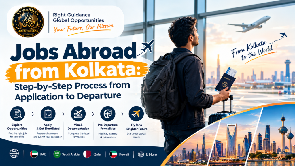 Jobs Abroad from Kolkata: Step-by-Step Process from Application to Departure